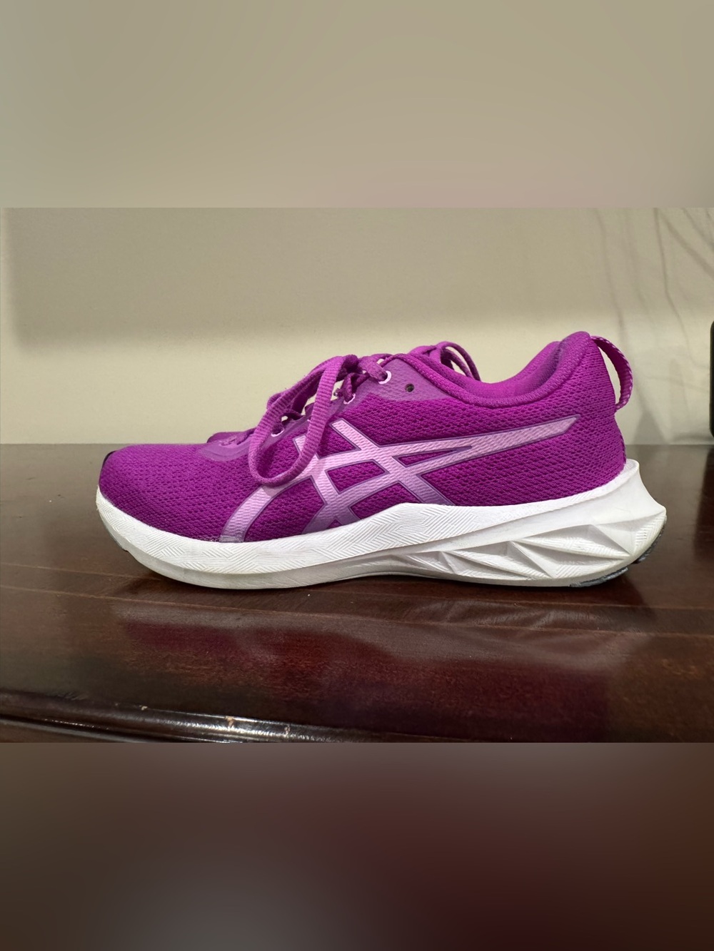 ASICS Purple Women's Athletic Running Shoe with White Sole